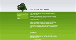 Desktop Screenshot of aberdeenhillfarm.com