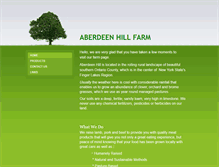 Tablet Screenshot of aberdeenhillfarm.com
